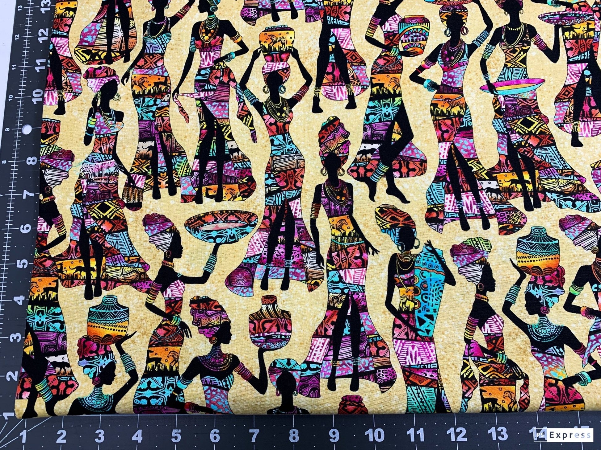 African Women fabric C7420 African ladies - Mary Jo Fabrics