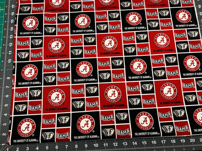 Alabama fabric AL020 Block bama cotton fabric - Mary Jo Fabrics