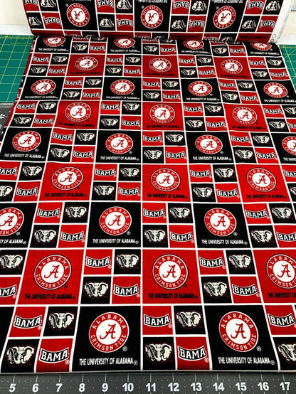 Alabama fabric AL020 Block bama cotton fabric - Mary Jo Fabrics