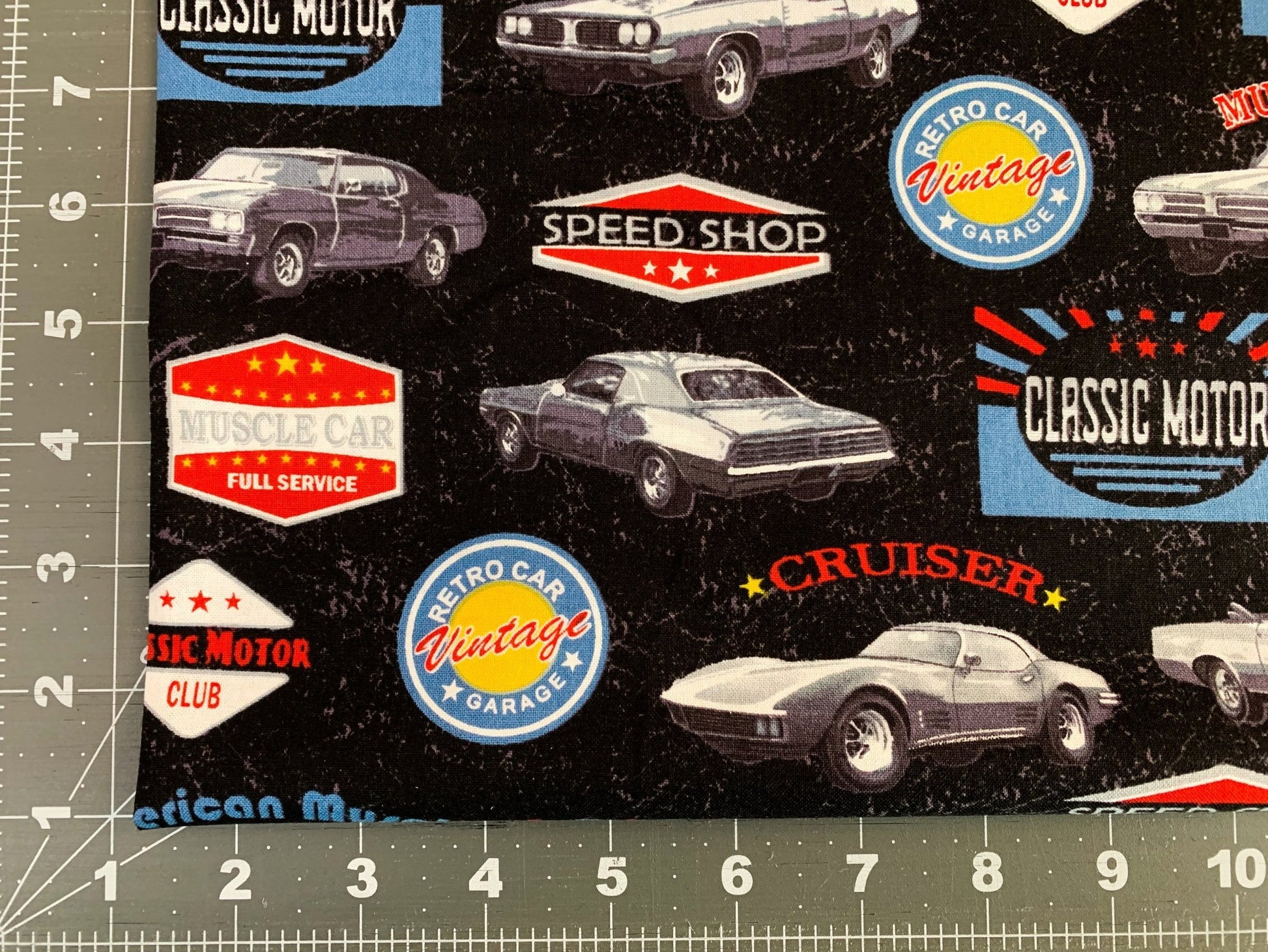 American Muscle Car fabric 52955 corvette fabric - Mary Jo Fabrics