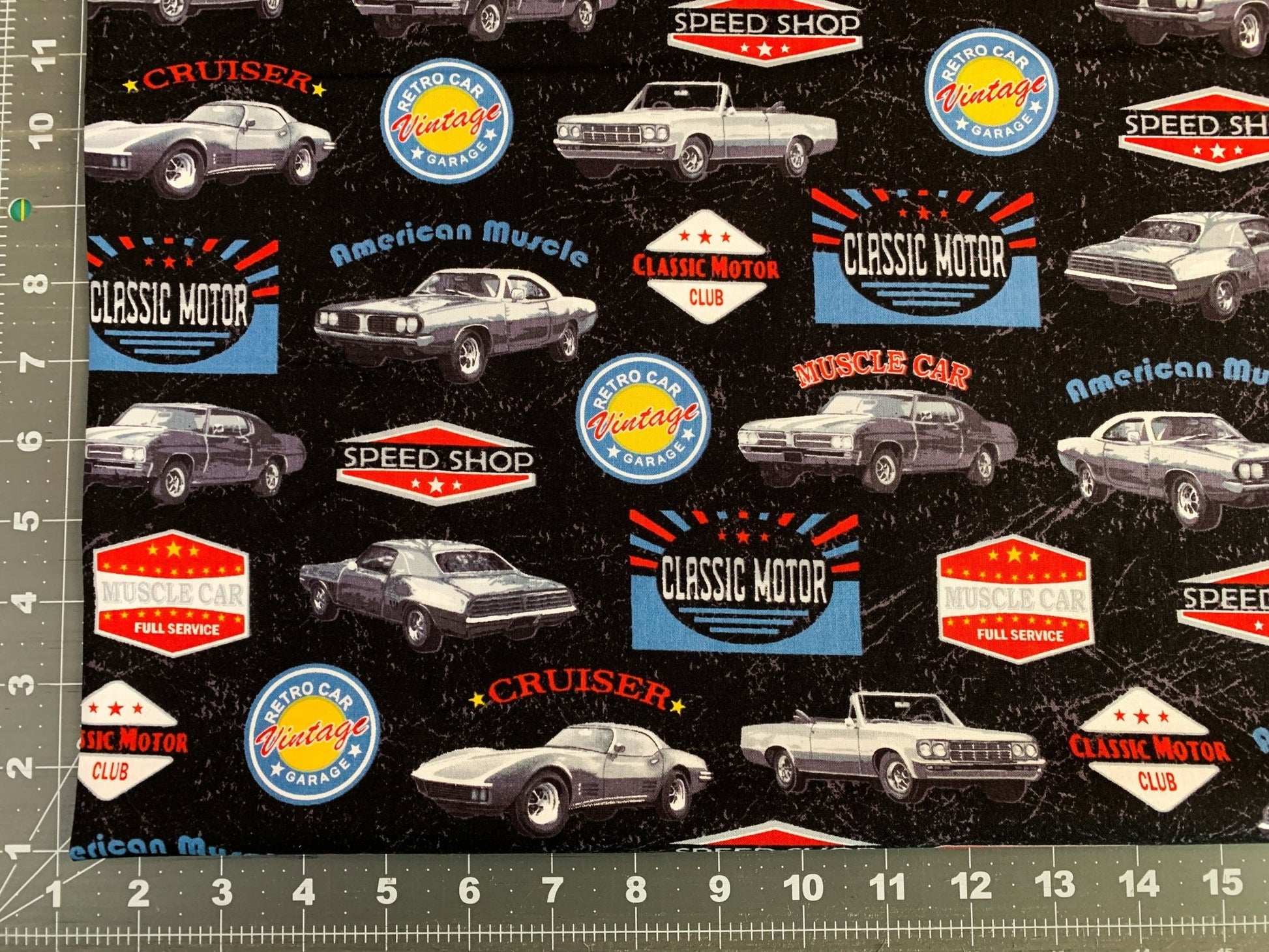 American Muscle Car fabric 52955 corvette fabric - Mary Jo Fabrics