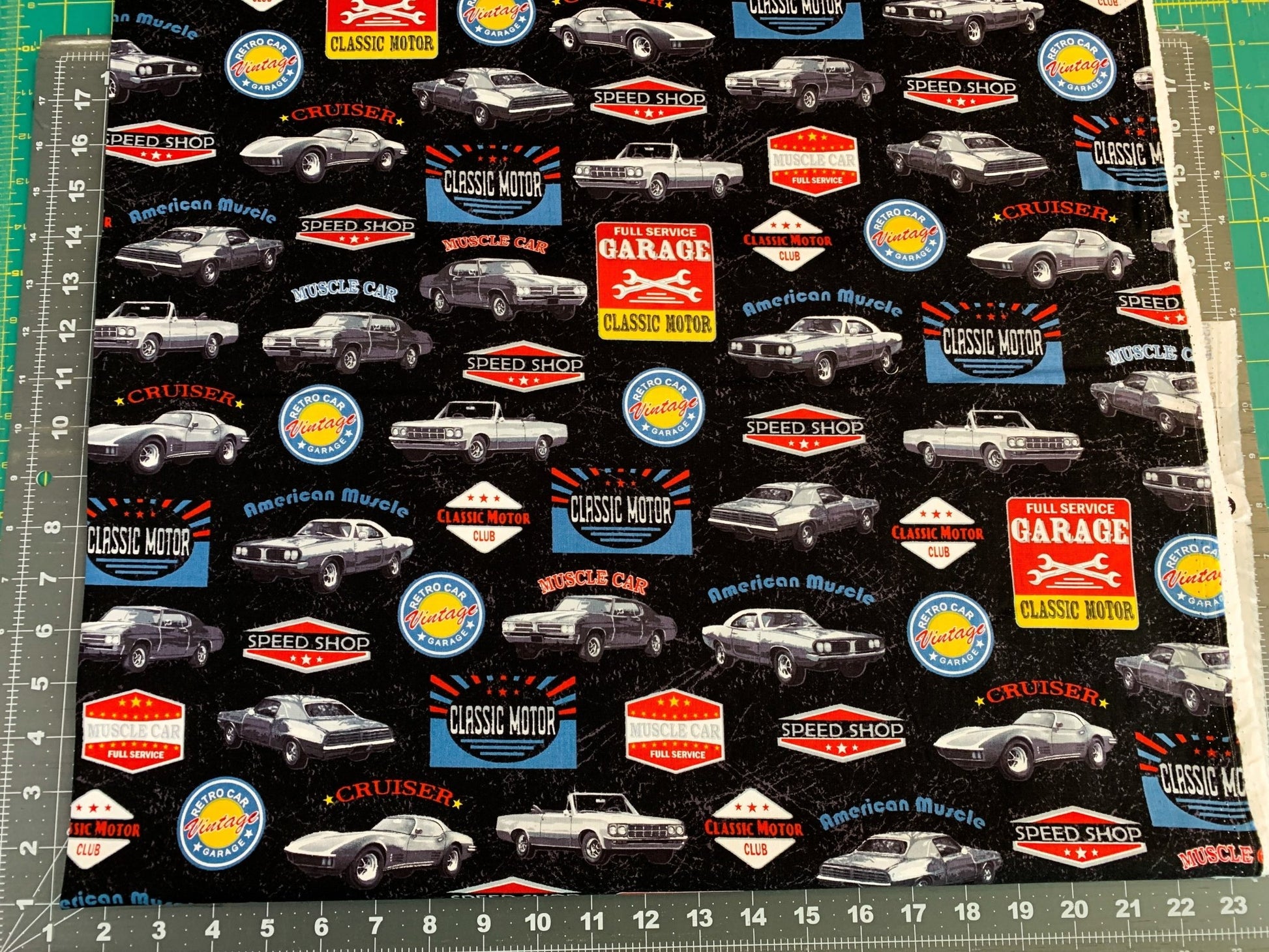 American Muscle Car fabric 52955 corvette fabric - Mary Jo Fabrics