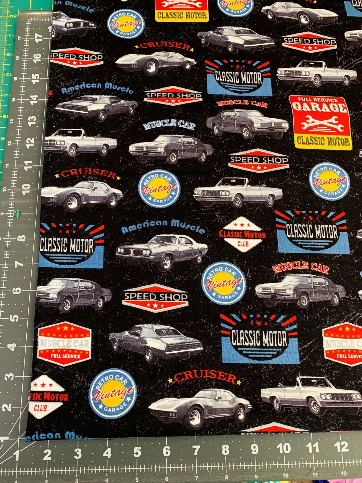 American Muscle Car fabric 52955 corvette fabric - Mary Jo Fabrics