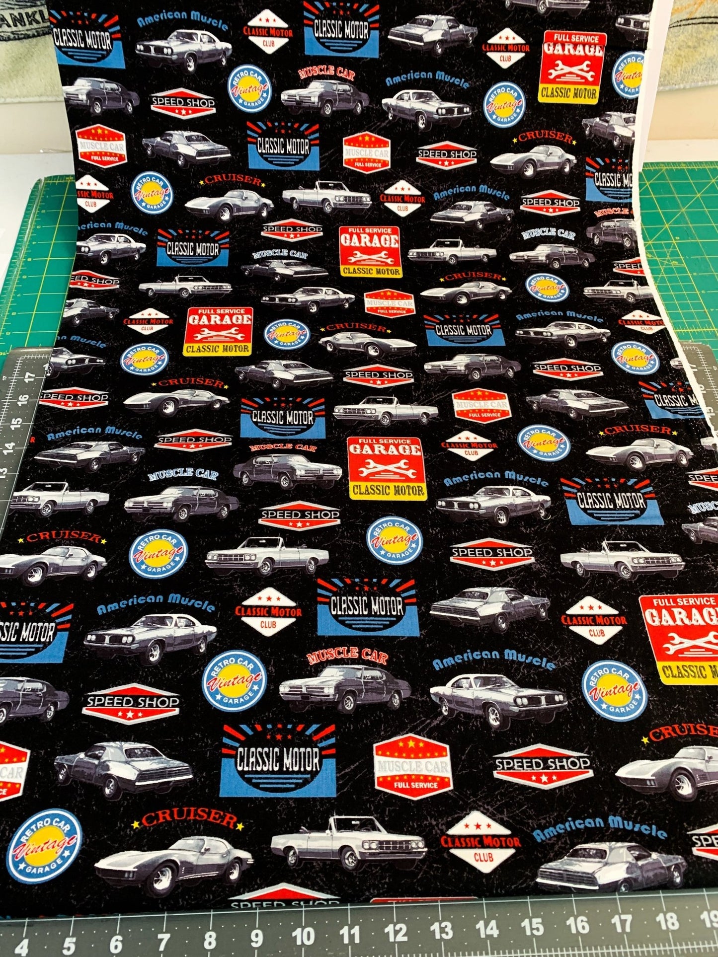 American Muscle Car fabric 52955 corvette fabric - Mary Jo Fabrics