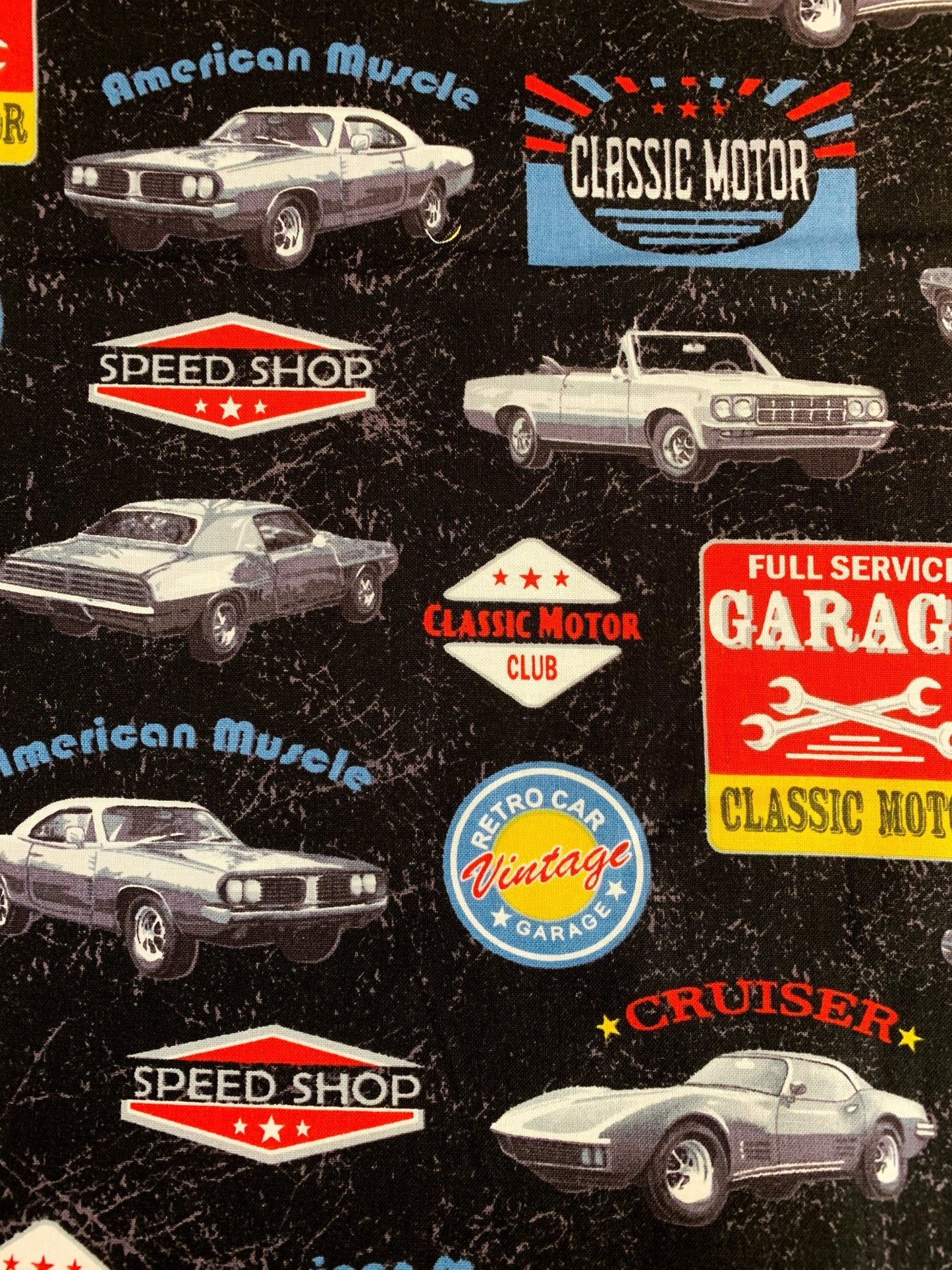 American Muscle Car fabric 52955 corvette fabric - Mary Jo Fabrics