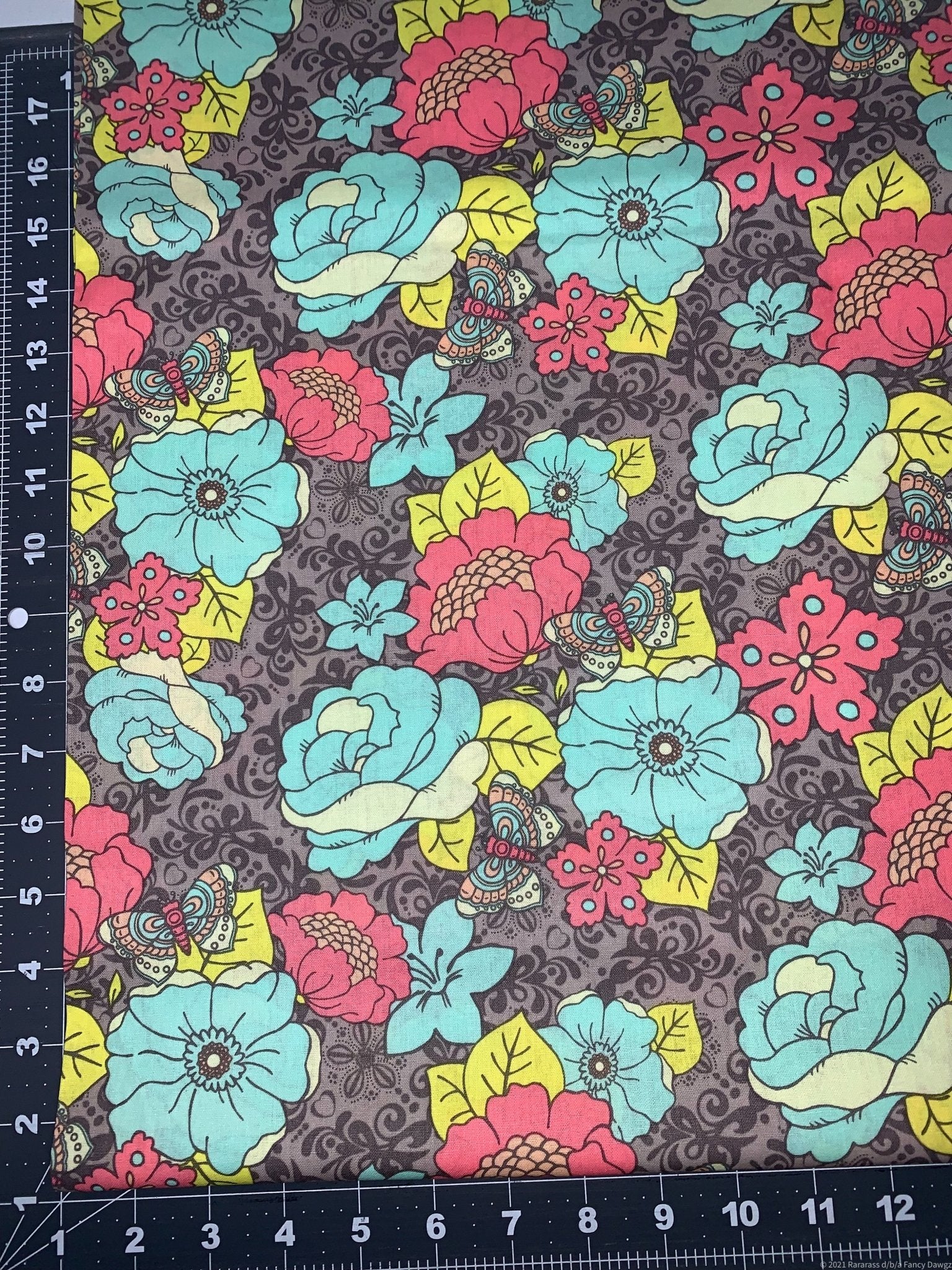 Aphrodite's Garden floral fabric by Emma & Mila - Mary Jo Fabrics