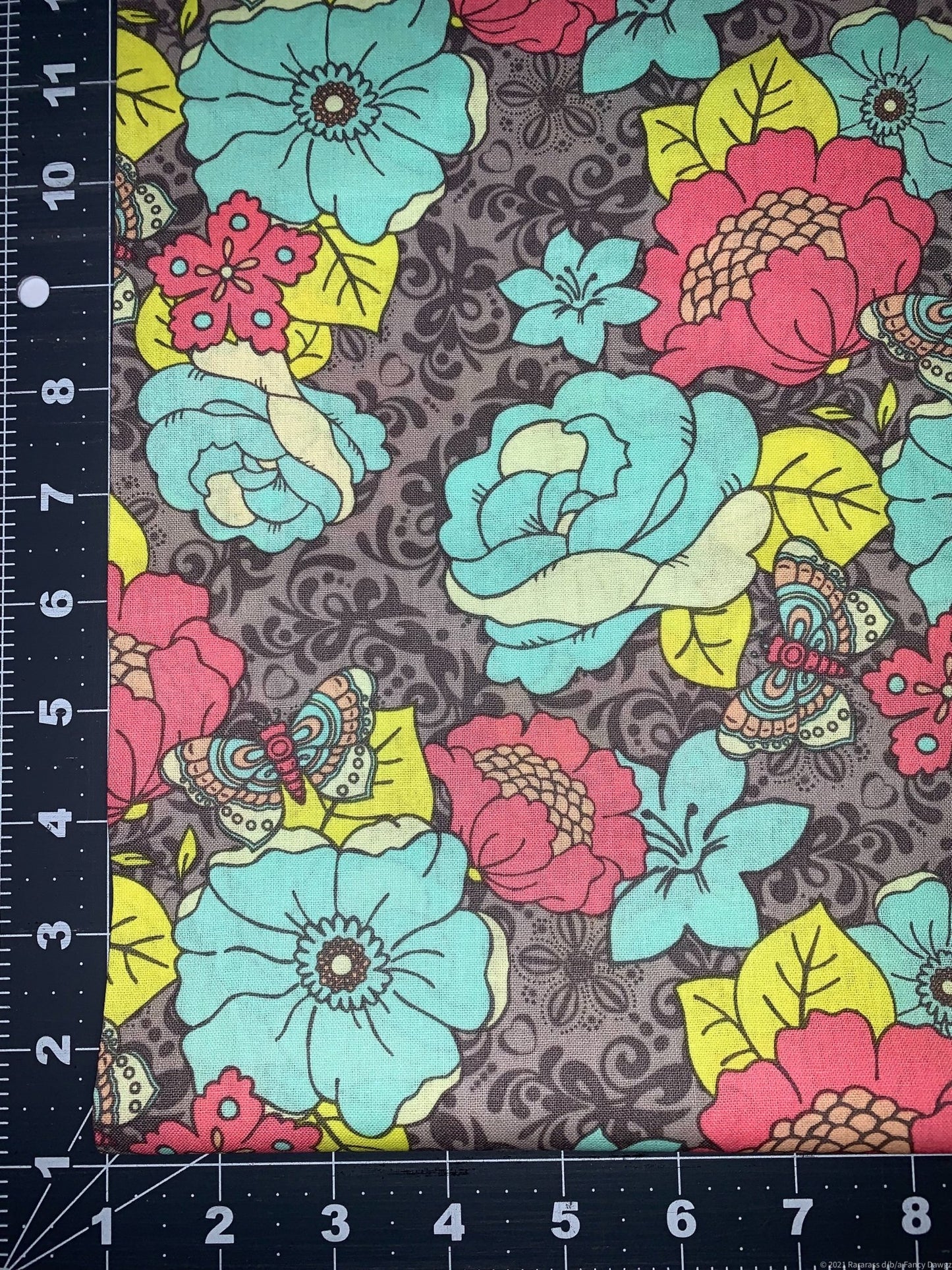 Aphrodite's Garden floral fabric by Emma & Mila - Mary Jo Fabrics