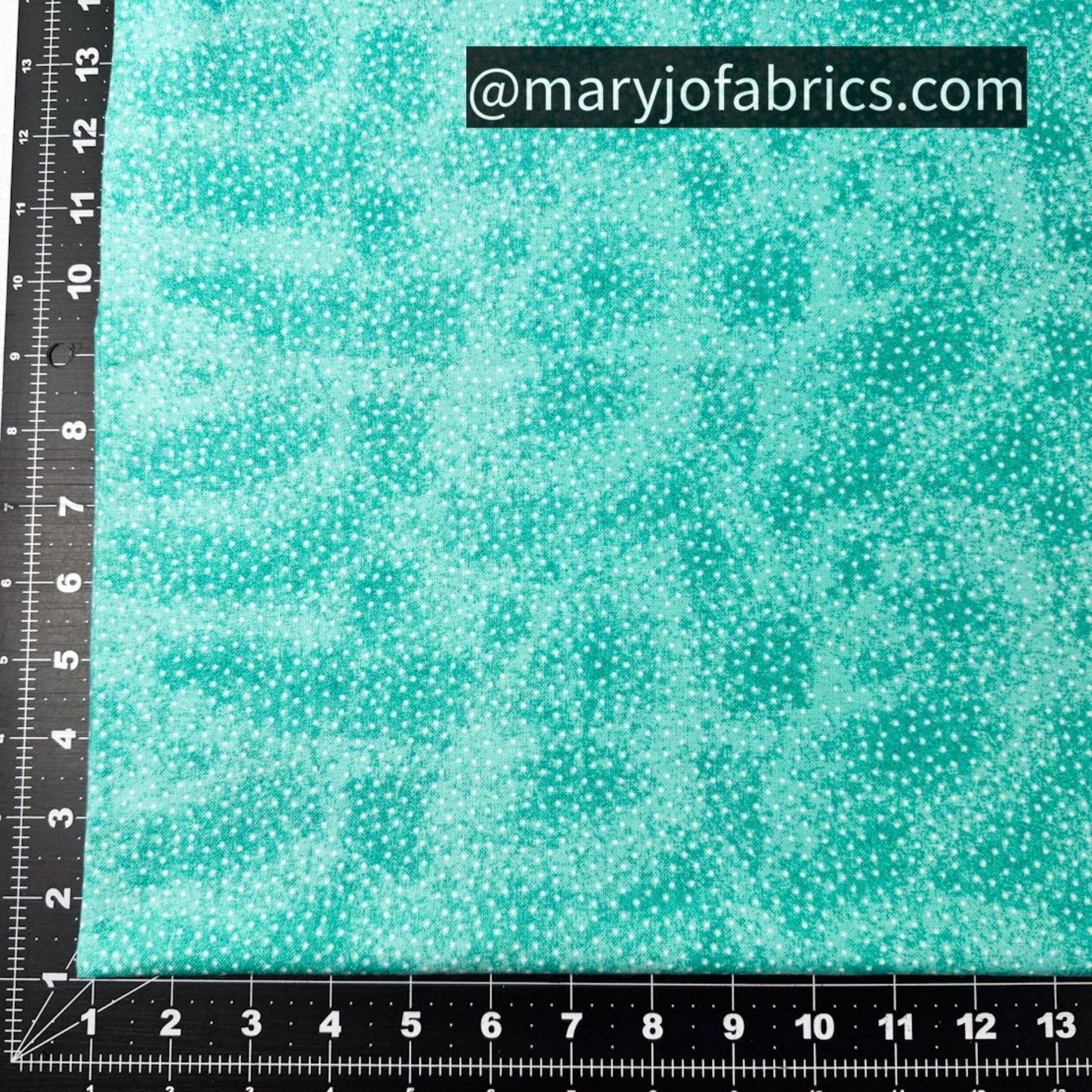 Aqua Mini White Polka Dot FLANNEL 9527 - 11 Baby Flannel - Mary Jo Fabrics
