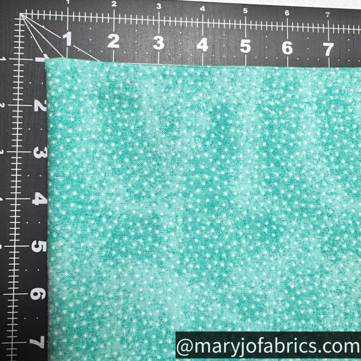Aqua Mini White Polka Dot FLANNEL 9527 - 11 Baby Flannel - Mary Jo Fabrics
