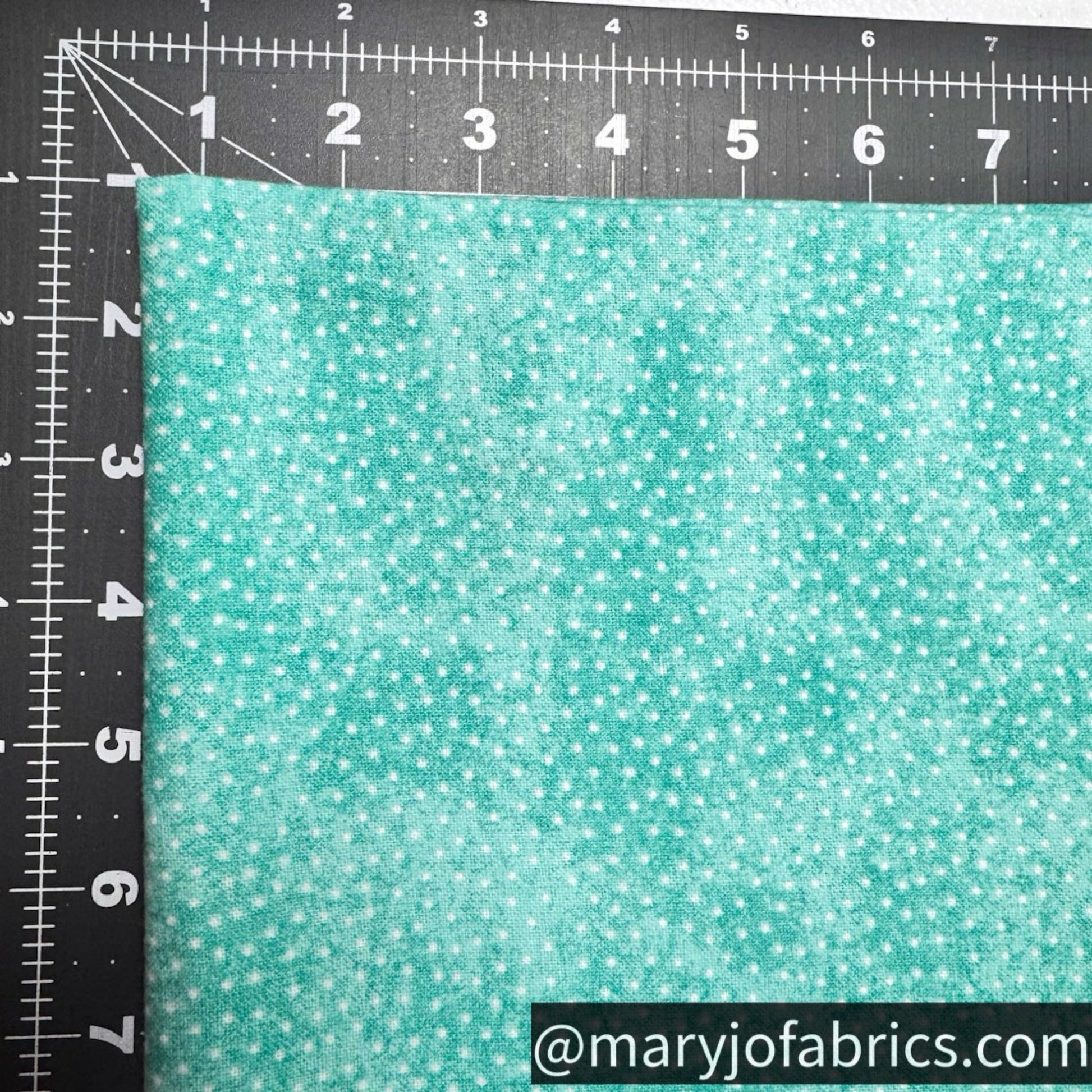 Aqua Mini White Polka Dot FLANNEL 9527 - 11 Baby Flannel - Mary Jo Fabrics
