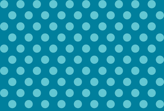 Aqua Polka Dot FLANNEL 44 - 6354 Blue Dots - Mary Jo Fabrics