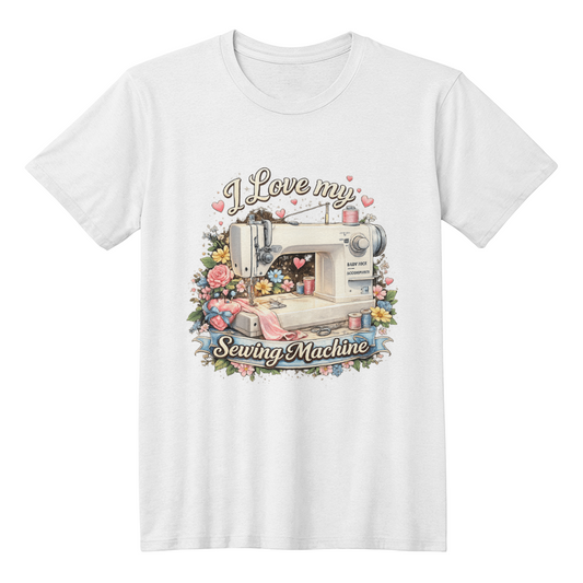 I Love My Sewing Machine T-Shirt
