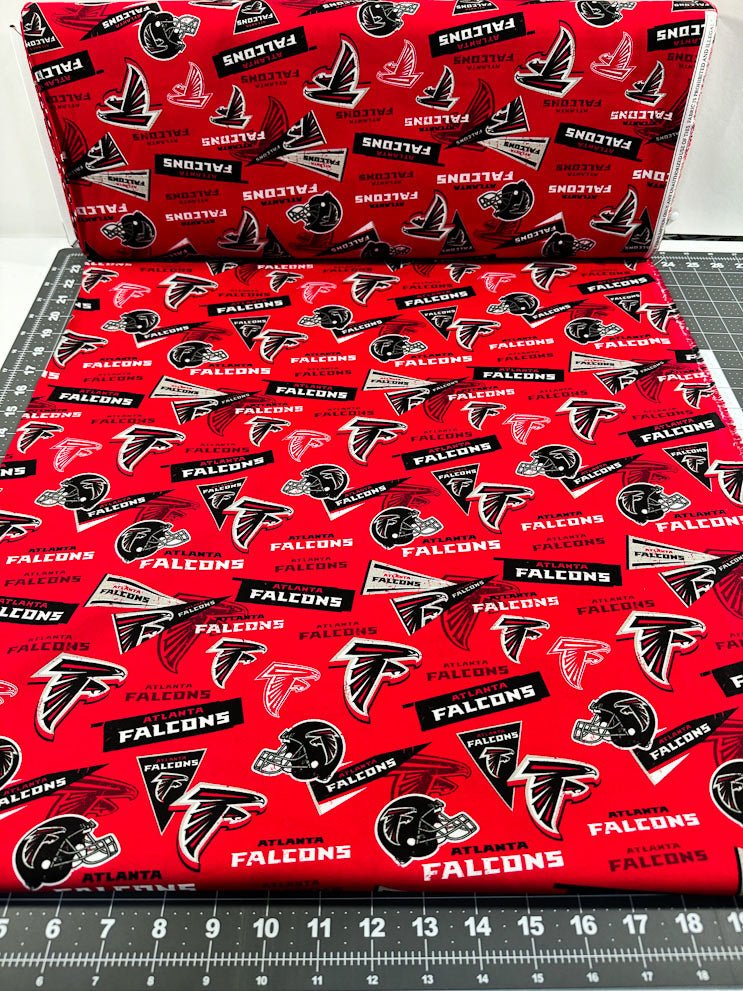 Atlanta Falcons fabric 70320 D NFL cotton fabric pennant - Mary Jo Fabrics