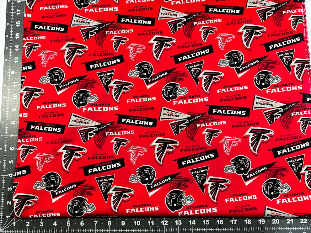 Atlanta Falcons fabric 70320 D NFL cotton fabric pennant - Mary Jo Fabrics