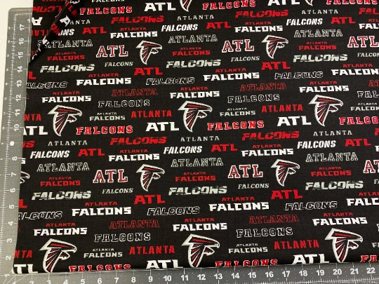 Atlanta Falcons fabric 70455D Atlanta fabric NFL fabric - Mary Jo Fabrics