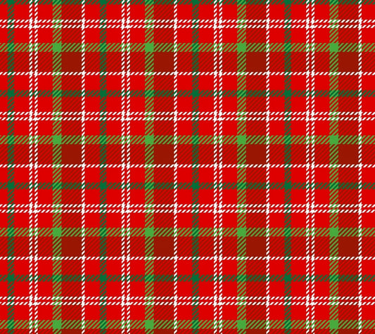 Atwood Plaid fabric DX - 2373 Red Green plaid fabric - Mary Jo Fabrics