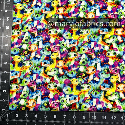 Baby Dino Cotton Fabric 59 - 9021 Cute Dinosaurs - Mary Jo Fabrics