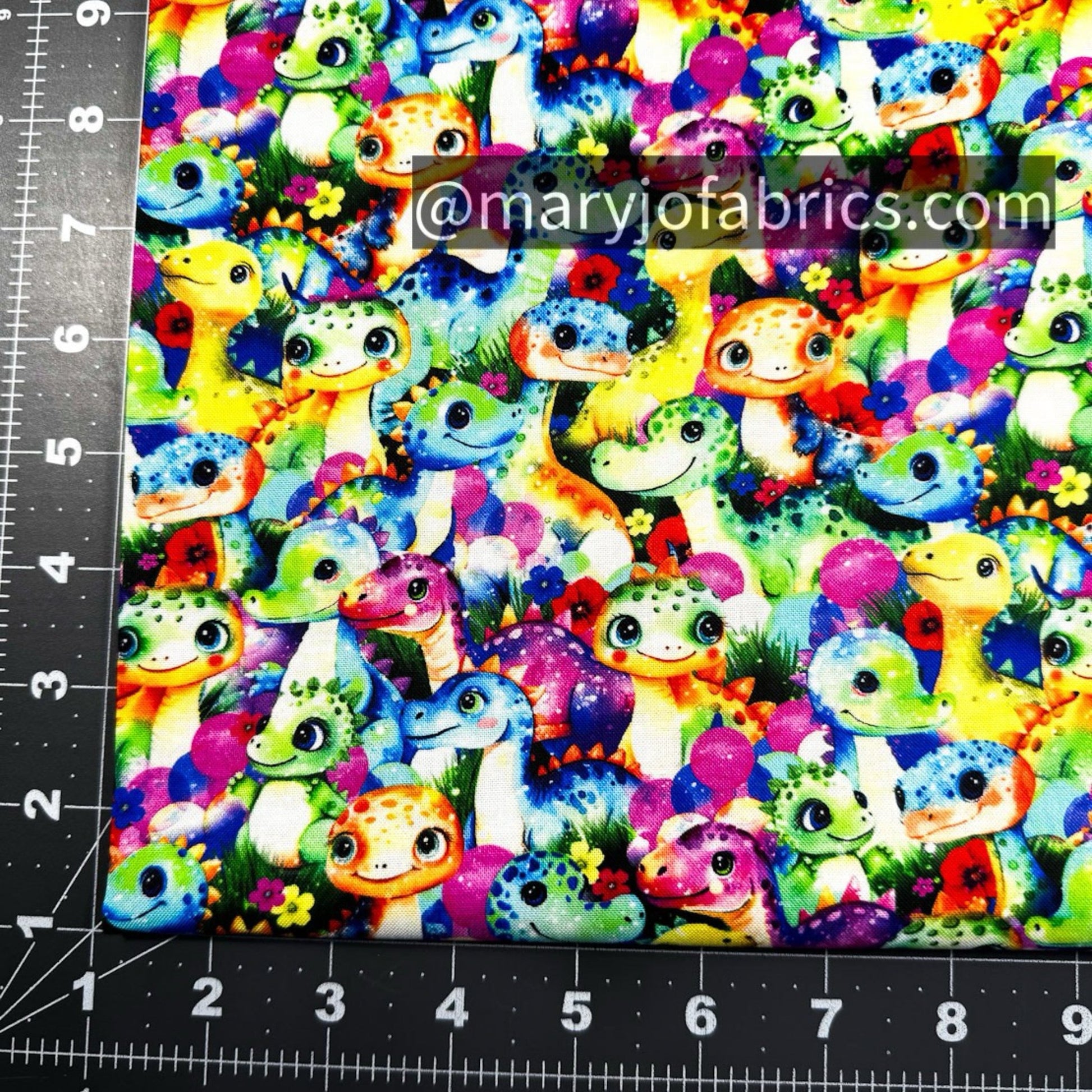 Baby Dino Cotton Fabric 59 - 9021 Cute Dinosaurs - Mary Jo Fabrics