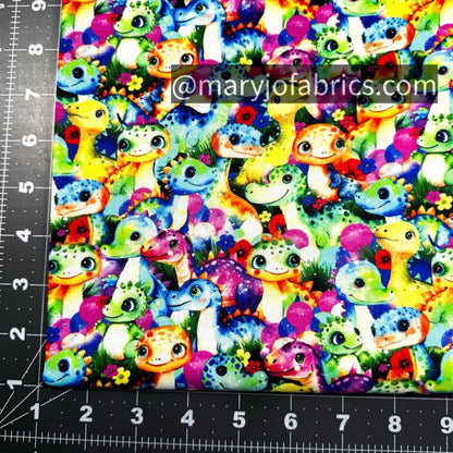 Baby Dino Cotton Fabric 59 - 9021 Cute Dinosaurs - Mary Jo Fabrics