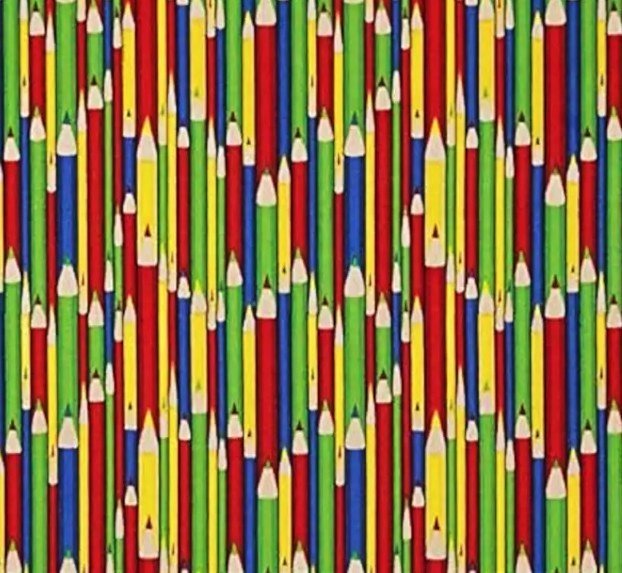 Back to School Cotton Fabric 29931 Pencils - Mary Jo Fabrics