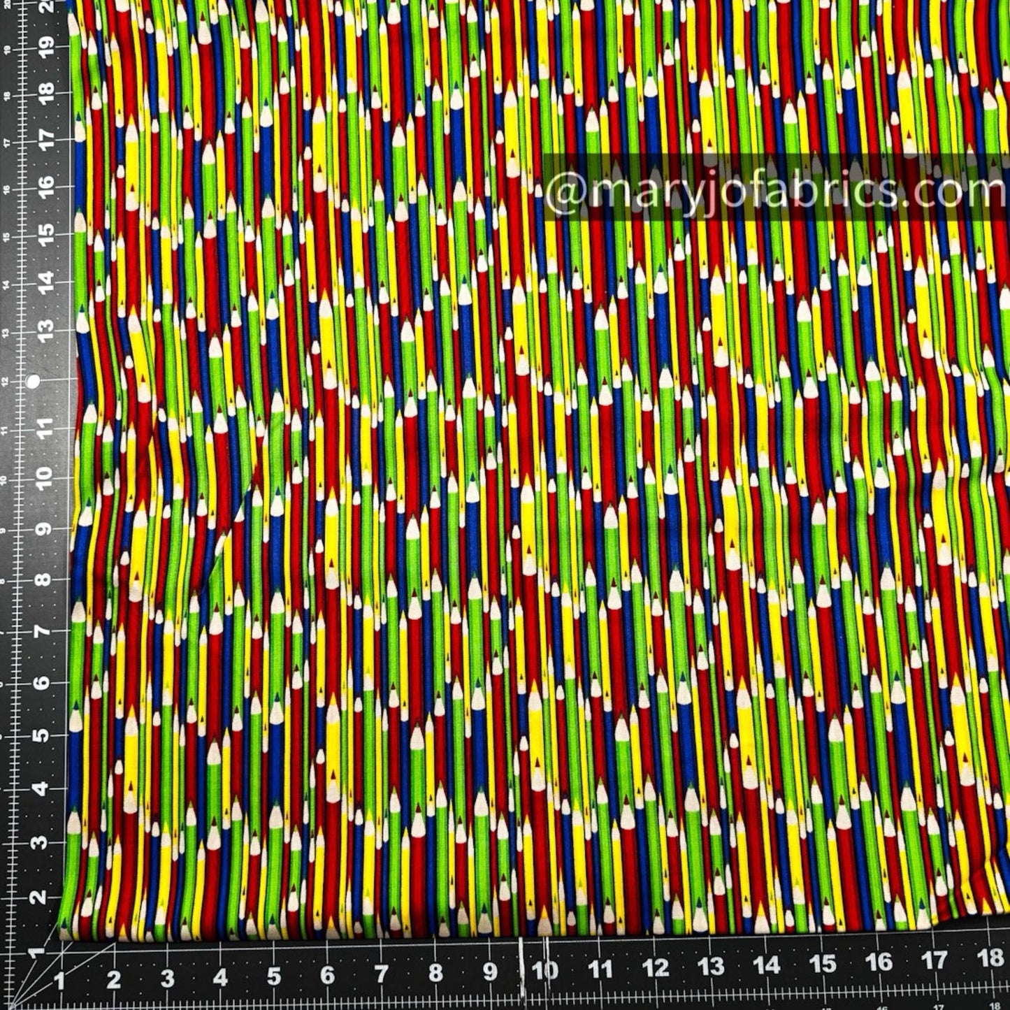 Back to School Cotton Fabric 29931 Pencils - Mary Jo Fabrics