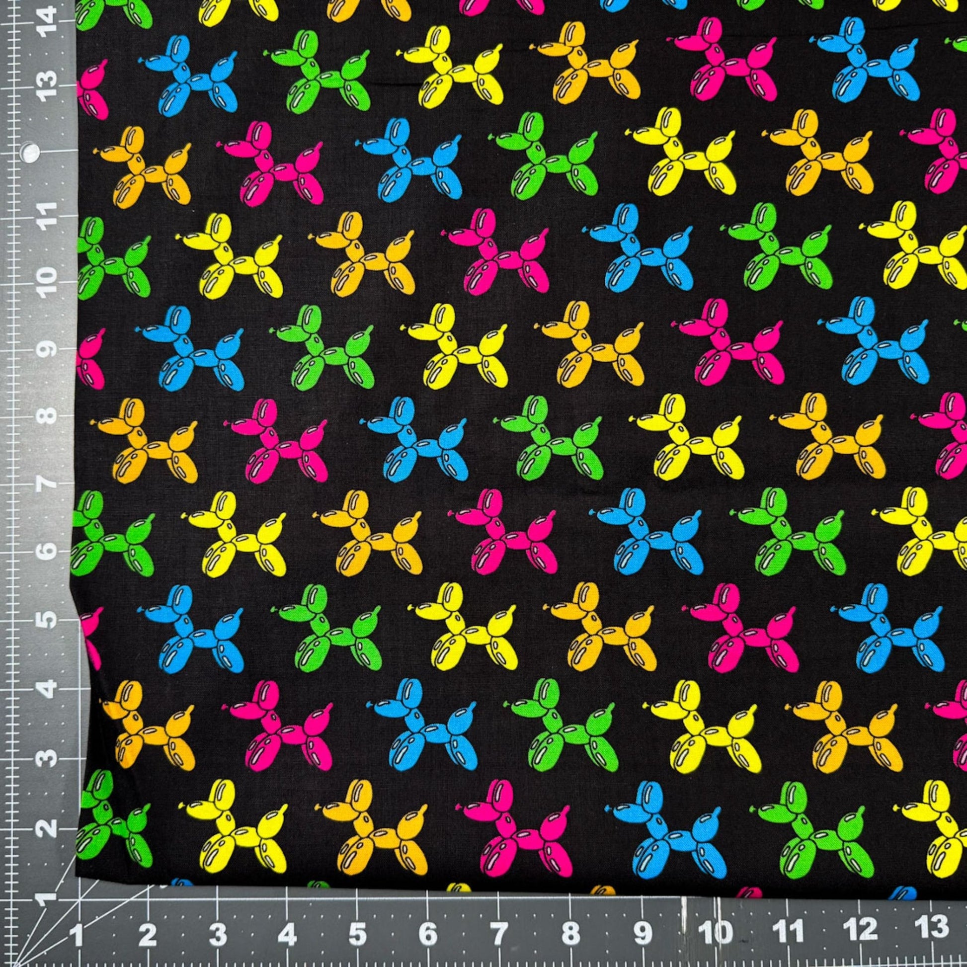 Balloon Dog Animal Fabric 10408 Colorful Puppy Dogs - Mary Jo Fabrics