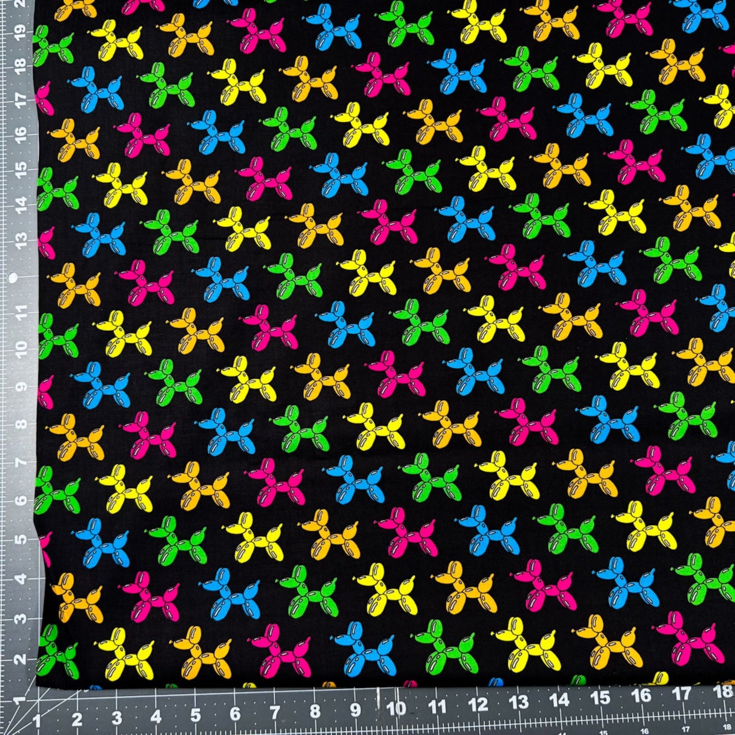 Balloon Dog Animal Fabric 10408 Colorful Puppy Dogs - Mary Jo Fabrics