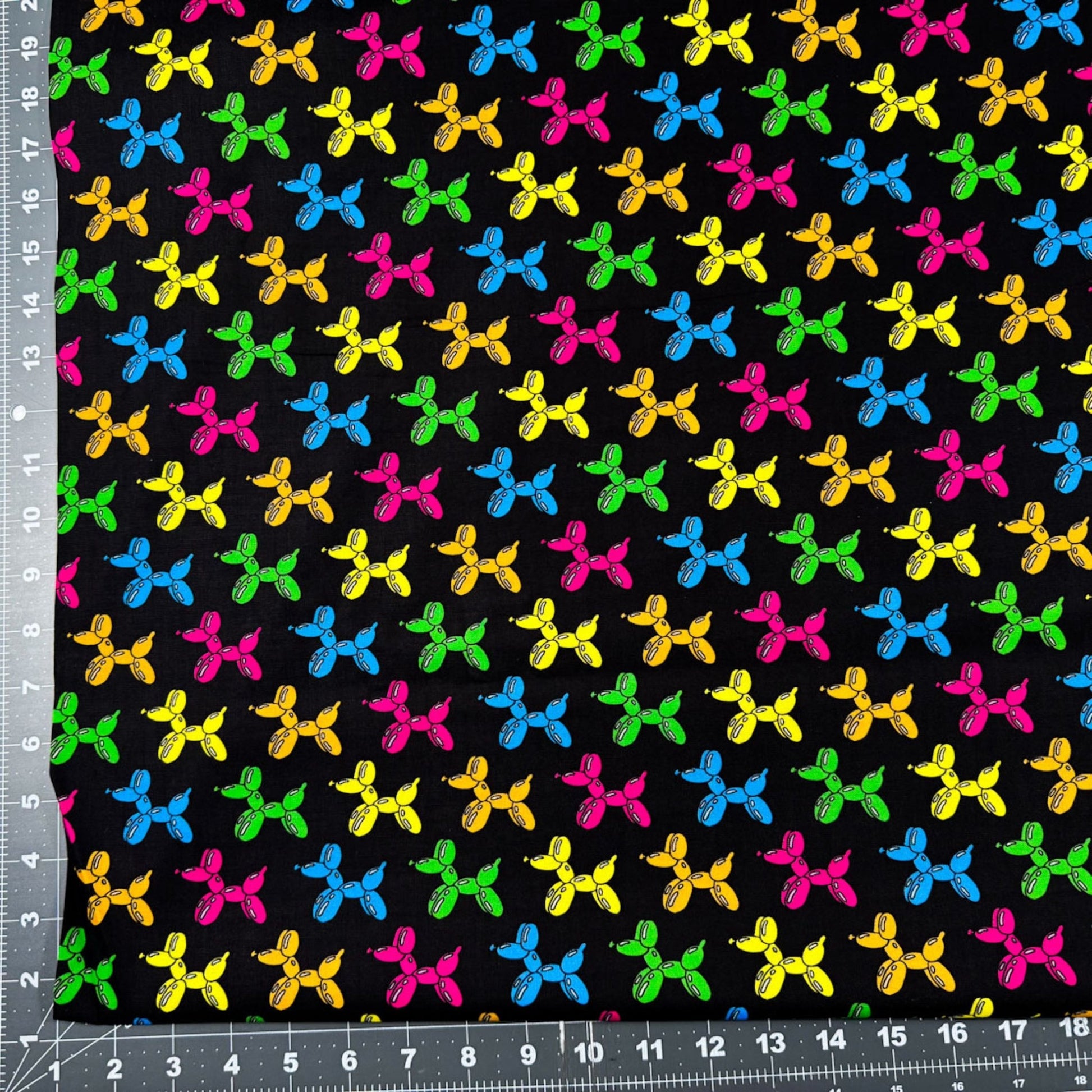 Balloon Dog Animal Fabric 10408 Colorful Puppy Dogs - Mary Jo Fabrics