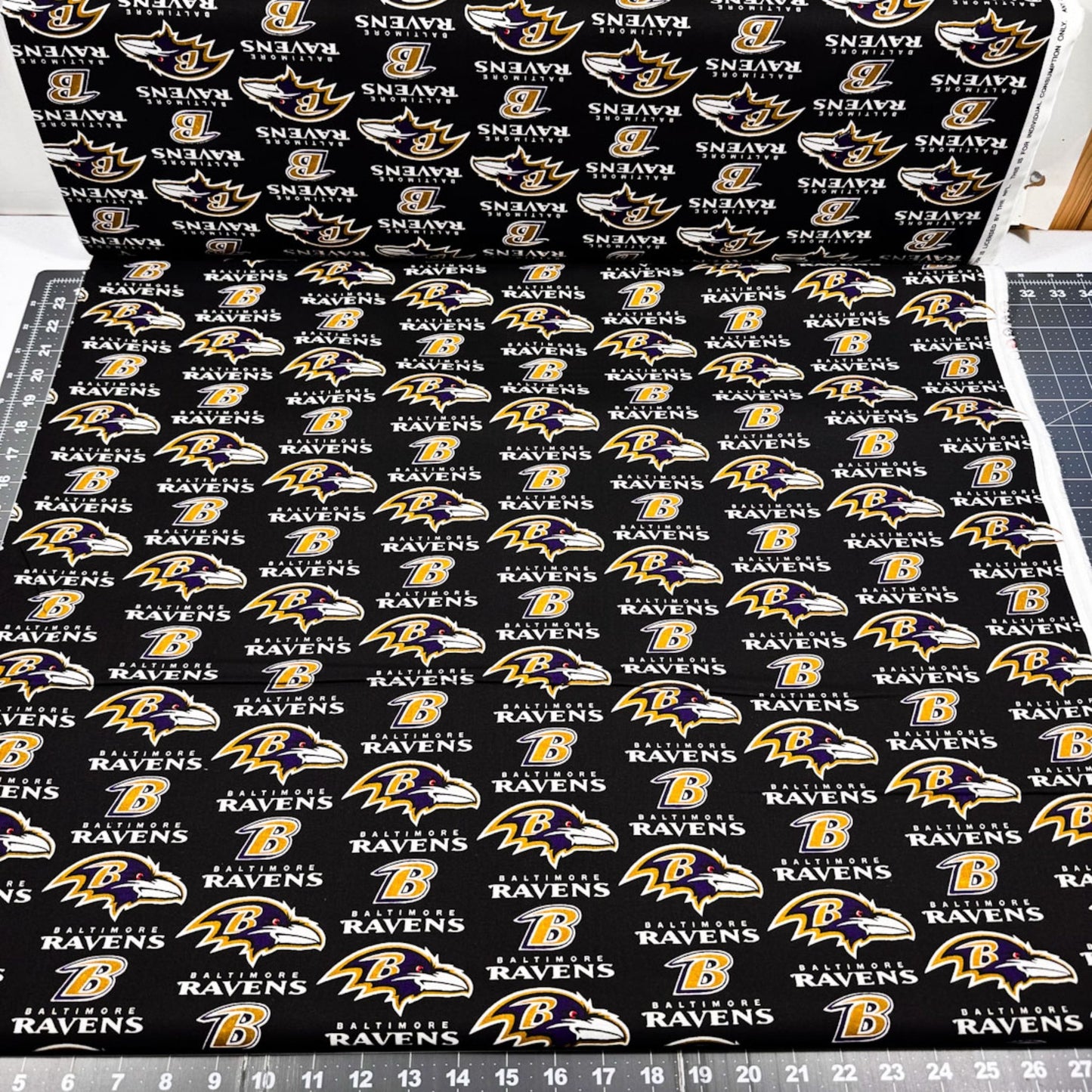 Baltimore Ravens Fabric 6041D NFL Cotton Fabric - Mary Jo Fabrics