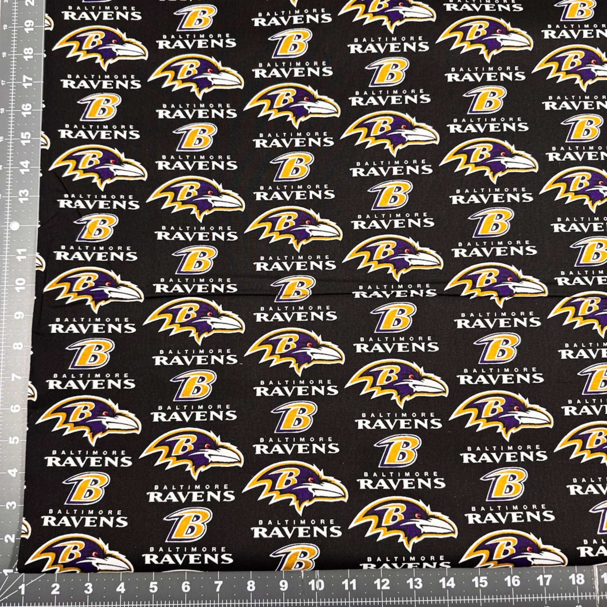 Baltimore Ravens Fabric 6041D NFL Cotton Fabric - Mary Jo Fabrics