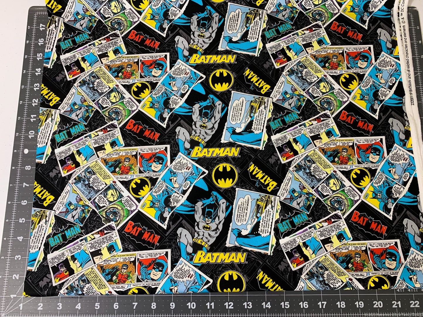 Batman cotton fabric Batman Poster fabric - Mary Jo Fabrics