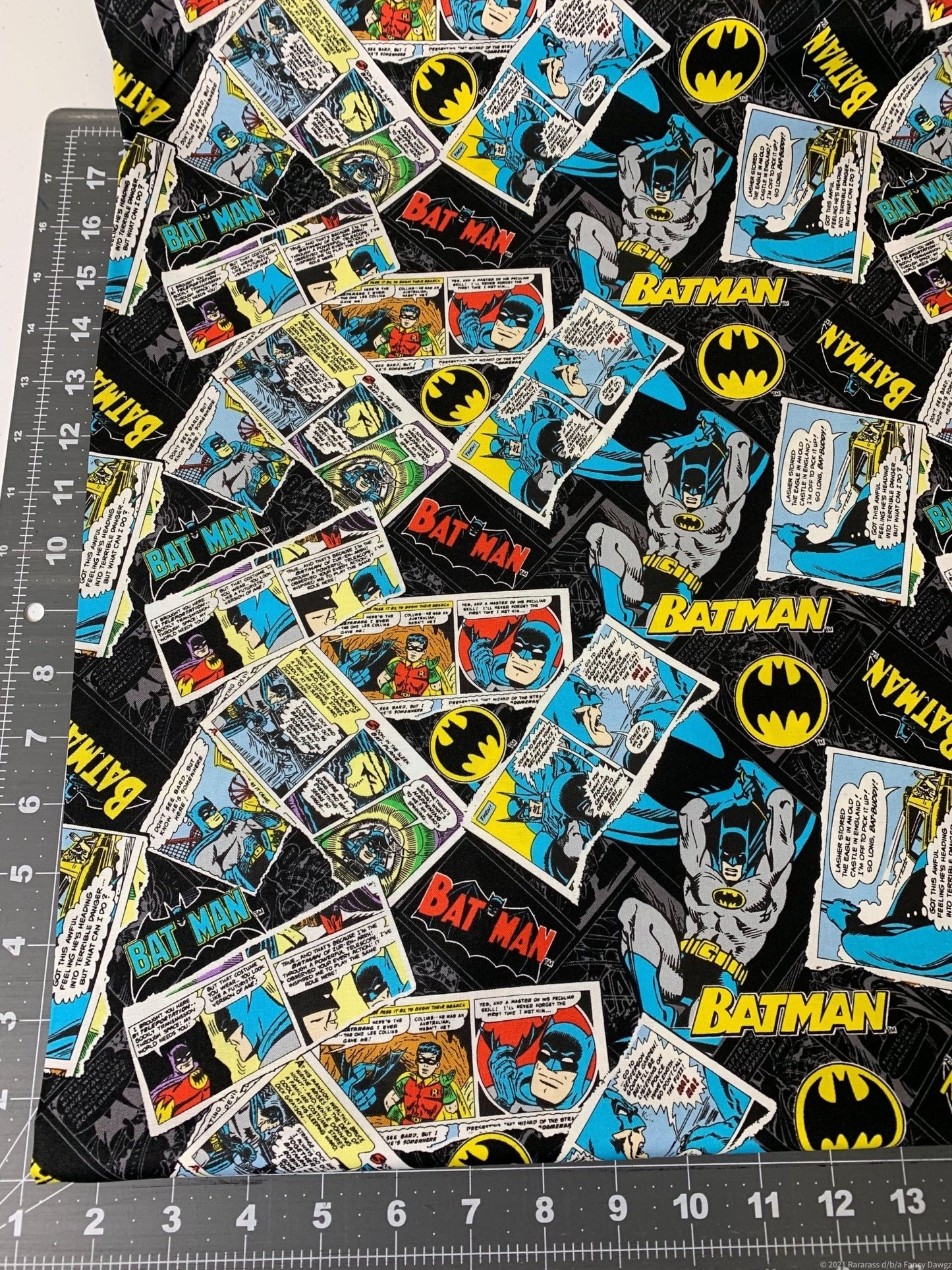 Batman cotton fabric Batman Poster fabric - Mary Jo Fabrics