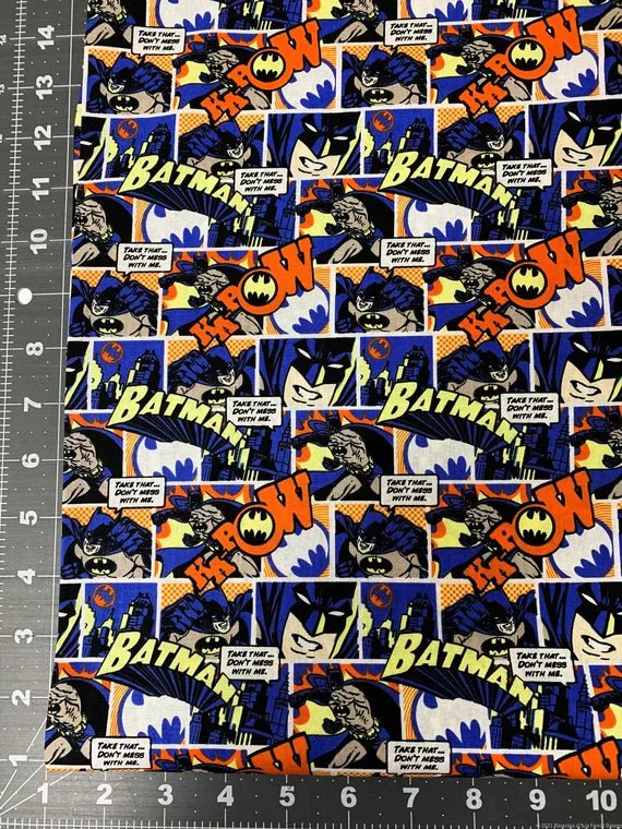 Batman fabric Color Pop Comic fabric Ka Pow - Mary Jo Fabrics