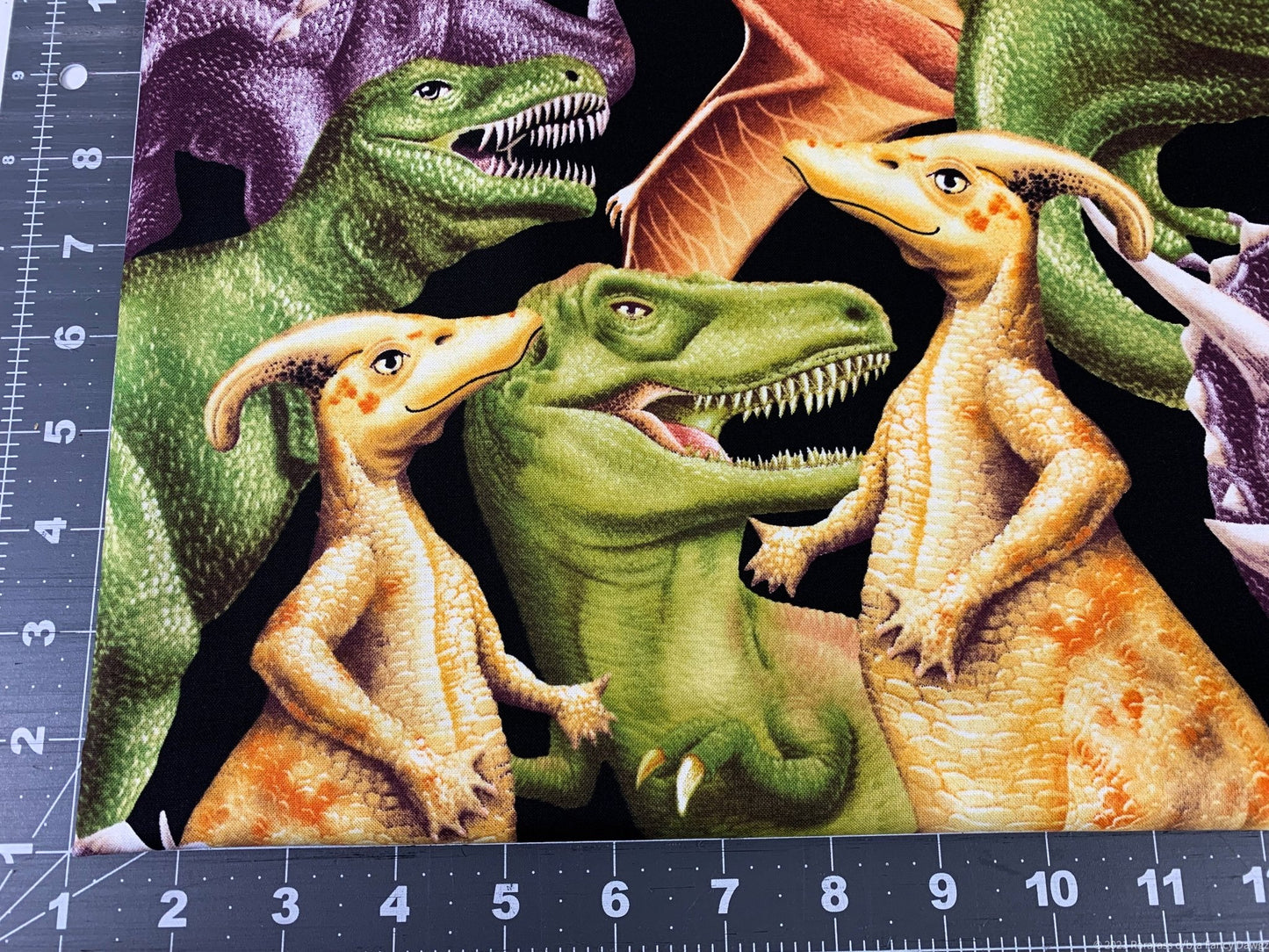 Big March of the Dinosaur fabric6076 - 99 T Rex fabric - Mary Jo Fabrics