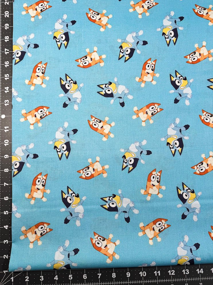 Bingo and Bluey fabric 78285 Disney cotton fabric - Mary Jo Fabrics