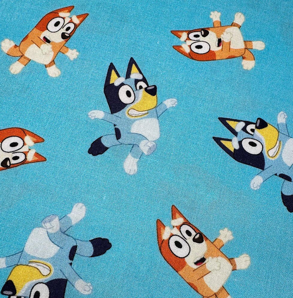 Bingo and Bluey fabric 78285 Disney cotton fabric - Mary Jo Fabrics