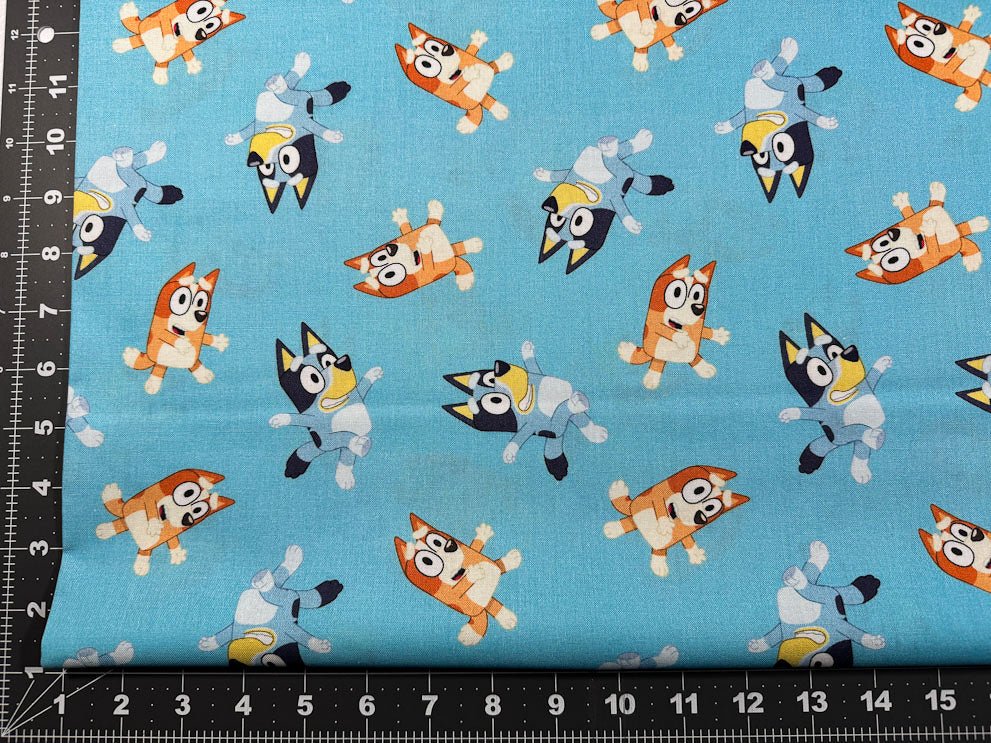 Bingo and Bluey fabric 78285 Disney cotton fabric - Mary Jo Fabrics