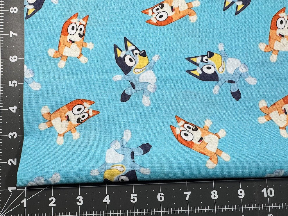 Bingo and Bluey fabric 78285 Disney cotton fabric - Mary Jo Fabrics