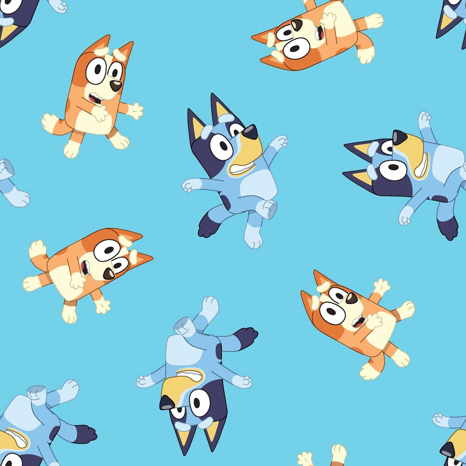 Bingo and Bluey fabric 78285 Disney cotton fabric - Mary Jo Fabrics