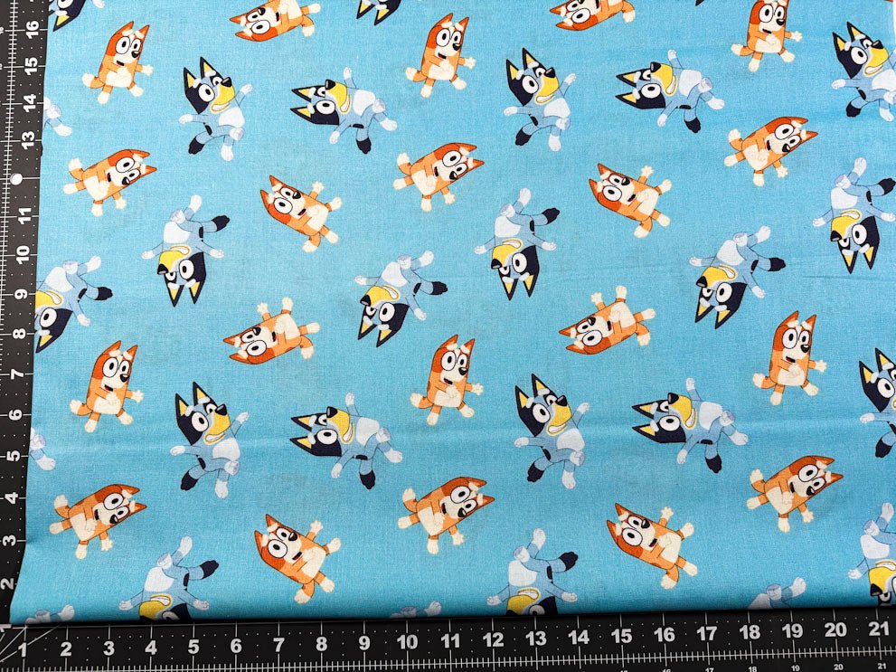 Bingo and Bluey fabric 78285 Disney cotton fabric - Mary Jo Fabrics