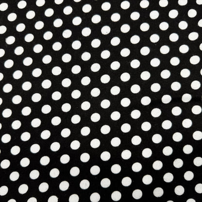 Black and White Polka Dot Cotton Flannel 44 - 6355 Dots Flannel - Mary Jo Fabrics