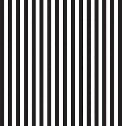Black and White Striped fabric C8832 Piano 1/3 inch width - Mary Jo Fabrics