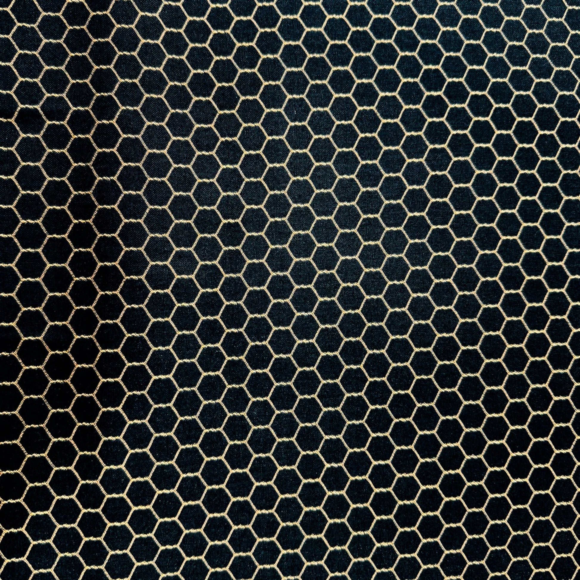 Black Chicken Wire Fabric 355 Gold Chicken Wire Cotton - Mary Jo Fabrics