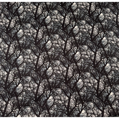 Black forest fabric 1944 - 3241 Black tree fabric - Mary Jo Fabrics