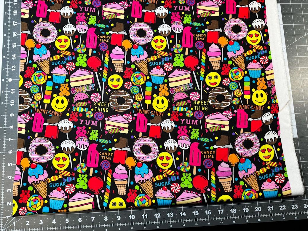 Black I want Candy fabric 10406 by Corey Paige - Mary Jo Fabrics