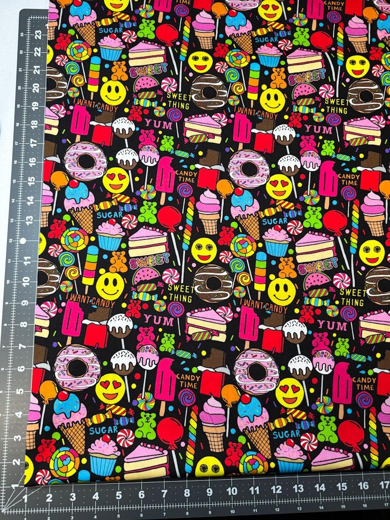 Black I want Candy fabric 10406 by Corey Paige - Mary Jo Fabrics