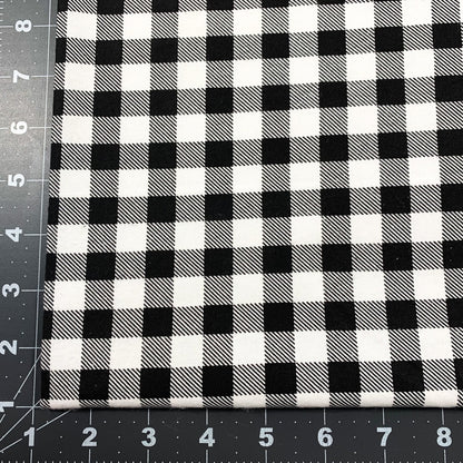 Black White Buffalo Plaid FLANNEL 44 - 7491 - Mary Jo Fabrics