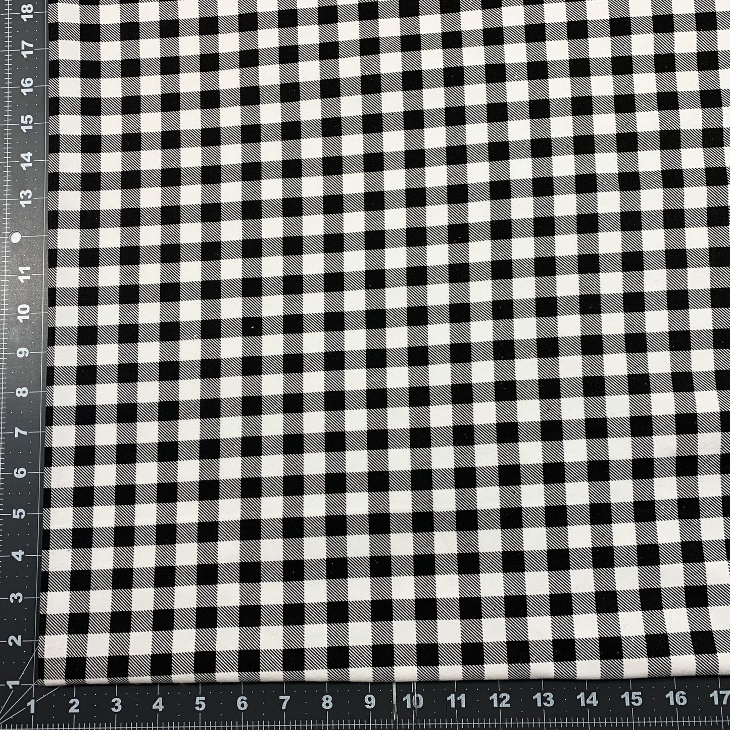 Black White Buffalo Plaid FLANNEL 44 - 7491 - Mary Jo Fabrics