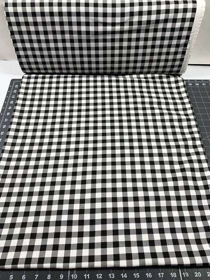 Black White Buffalo Plaid FLANNEL 44 - 7491 - Mary Jo Fabrics