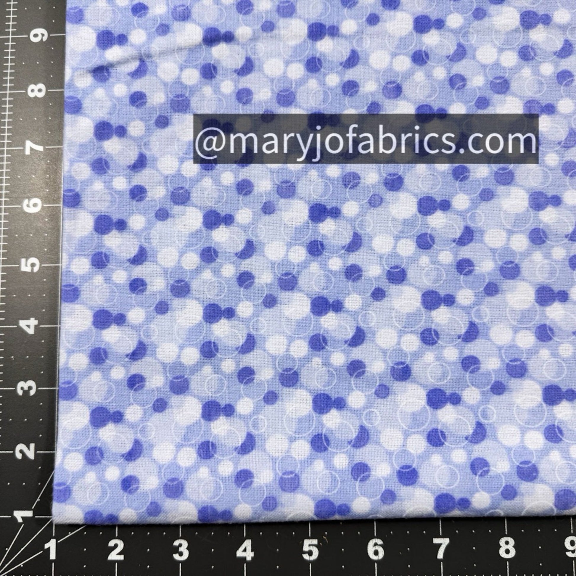 Blue Bubbles FLANNEL 0325 - 77 Circle Print Flannel - Mary Jo Fabrics